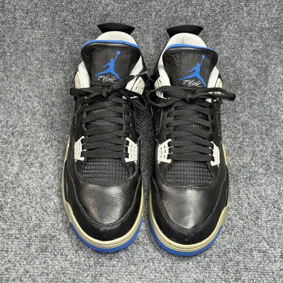 Jordan 4 Retro Shoes Men\'s 13 Motorsports Alternate Black Blue Athletic Sneakers main image 4